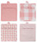 DII Ensemble de maniques à Carreaux Vichy Rose