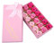 Rotumaty Lot de 18 savons de bain parfumés floraux, fleurs de roses, pétales d’huile essentielle, pour femme, fille, anniversaire, Saint-Valentin, Noël (rose)