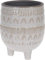 Muddy Hands Small Ceramic Plant Pot Indoor Home Decorative Flower Succulent Cactus Herb Planter (Aztec Cream Small)