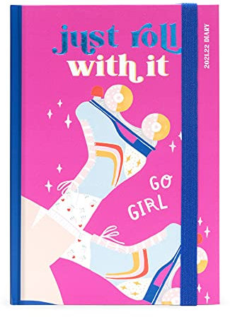 Legami - Tageskalender 16 Monate 2021/2022, Medium, Roller Skates