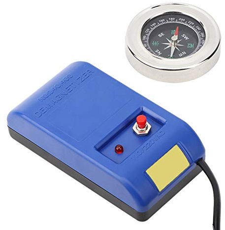 Entmagnetisierer, Blue Convenient Portable Watch Degausser, Entmagnetisieren Sie Uhrenschrauben für die Uhrenreparatur(European regulations)