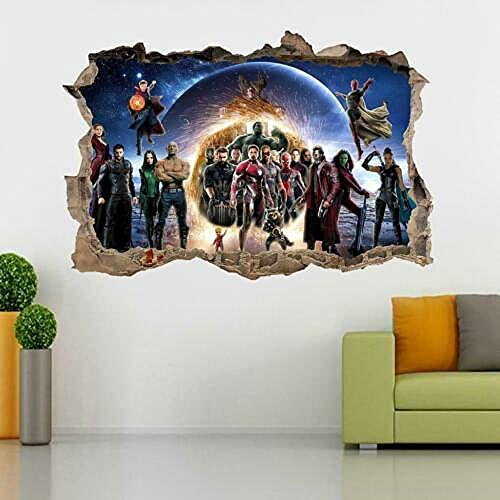 Wandtattoo - Filmrolle Smashed Wall Sticker Aufkleber Dekor Kunst Wandbild 3D Aufkleber für die Wand - Wanddekoration - 80x125cm