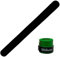 Protector Pala de Padel Transparente Rugoso Pack de Protectores + Overgrip Wilson Pro - Cinta Protectora Funda Pala de Padel Multigranulada Silicona Resistente (1 Negro + Over Verde Liso)