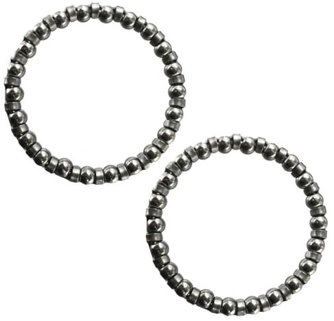 Laxzo ® Headset Caged Ball Bearing 1 1/8 Precision Bottom Bracket Caged Silver Caged Headset Bearings Race Cycling Headset Bearing 22 Balls Steering Bearings MTB Road Bike 1 Pair