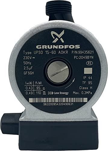 Aspares Testa pompa di ricambio per Baxi Combi 105 HE 105E & Grundfos 15-50W