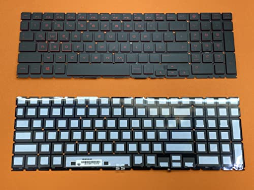 T-ProTek DEUTSCHE-Tastatur Keyboard Beleuchtung kompatibel für HP Omen 15-dc0900