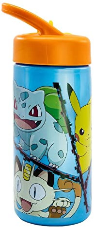 Premium Hydro Flasche - Trinkflasche Pokemon 410 ml - Wasserflasche ideal für Schule, Kindergarten oder Freizeit, BPA-frei