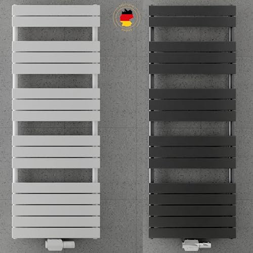 MC Heat ® Premium Badheizkörper 400x1800 mm - Handtuchwärmer in Antrazhit - Paneelheizkörper für Mittel- und Seitenanschluss