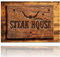 LILENO HOME Grill u. BBQ Matte 75 x 120 cm (Steak House Holz) - als perfekte bodenschutz Unterlage für Gas u. Holzkohlegrill - Grillunterlage Bodenschutzmatte für Familien-Grillabend
