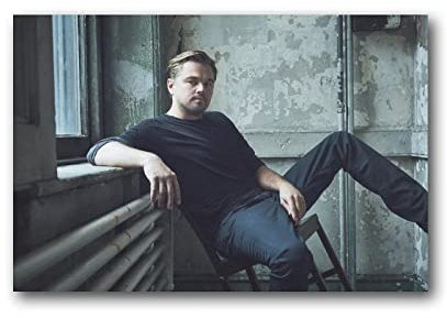 Leonardo DiCaprio Poster mit amerikanischer Schauspieler, Malerei auf Leinwand, Wandkunst, Poster, Scrollbild, Druck, Wanddekoration, Heimposter, 30 x 45 cm