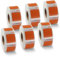 BETCKEY - 6 Rollen Orange Mehrzwecketiketten Kompatibel mit DYMO S0929120, 25mm x 25mm, 4500 Farbige Etiketten für LabelWriter 450, 4XL NICHT passend 550 oder 5XL