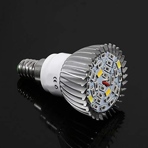 Akozon Wachstumslicht-LED-Streifen, Wachstumslampe für Blumengroeilamp E14 Pflanze 85V 265V E14 28W Vollspektrum-LED-Wachstumslicht (E14)