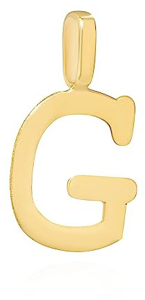 NKlaus Kettenanhänger Buchstabe G 333 Gelb gold 8 Karat 11,8x7mm Amulett Anhänger 14459