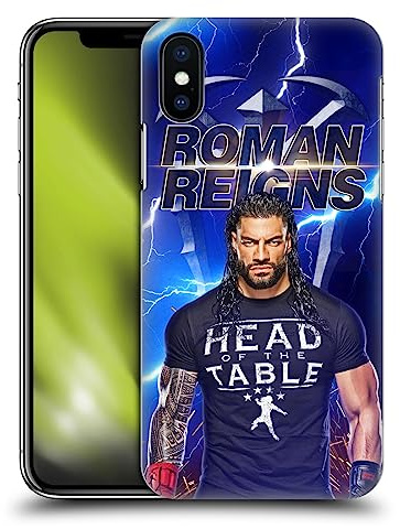 Head Case Designs Offizielle WWE Blitz Roman Reigns Harte Rueckseiten Handyhülle Hülle Huelle kompatibel mit Apple iPhone X/iPhone XS