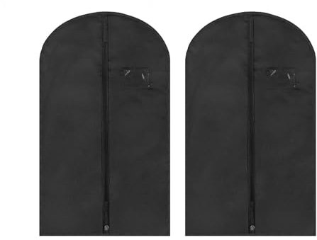 2 pezzi di protezione antipolvere in tessuto non tessuto, custodia per vestiti domestici, borsa per abbigliamento a prova di umidità, protezione antipolvere, adatta per giacche e cappotti (60 x 100