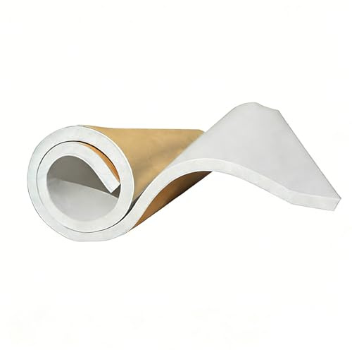 Autoadhésif Tapis isolant, Rouleaux de mousse avec adhésif , Préservation de la chaleur, Retardateur de flamme, Isolation acoustique (Thick:50mm/2,Off White)