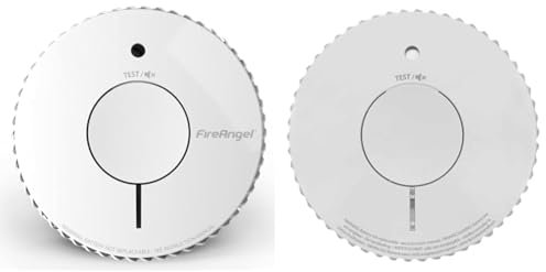 FireAngel Optical Smoke Alarm with 10 Year Sealed For Life Battery, FA6620-R (ST-622 / ST-620 replacement, new gen), White & Fire Angel FA6120-INT Smoke Alarm, White