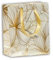 Clairefontaine 212847Cpack - Packung 5 Geschenktasche - Tüte , Format S (12x4,5x13,5cm), Kollektion Trésor, 170g, Blumen - Gold - Weiß, Geeignet für Parfum und kleine Geschenke, 1 Pack