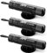 JUFO 3 packs Car Escape Tool with Seat Belt Cutter Quick Emergency Window Breaker Escape Safety Hammer (Black*3)