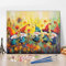 Colorful Gnomes Paint by Numbers for Adults Kids Ages 8-12 Flower Field Background DIY Arts Craft Beginner Spring Flower Paint by Number Kit Oil Painting Adult Paint by Number Kits On Canvas 16x20