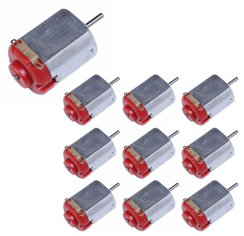 Mini Motor DC, 10 Stück Micro Elektromotor, Mini Motor Spielzeug Motor, Mini Elektrische Motor DC, 130 Micro Motor DC 3V- 6V, Für Wissenschaftliche Experimente DIY Spielzeugmodell