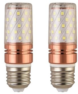 IOEDHW Bombillas LED de maíz de Alto Brillo, Paquete de 2/5/10 12/16/20/24W E27 Bombilla de maíz, CRI 80+ 2700K Luz cálida Base E27 Bombillas LED para Ventilador de Techo sin atenuación para Interior