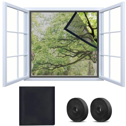60 x 140 cm Zanzariera Zanzariera per Finestra Zanzariera Kit con Nastri Autoadesivi