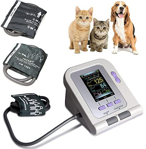 Veterinary Blood Pressure Monitor Cuff for Dogs, Cats, and Pets - Accurate Readings, Mode Sphygmomanometer - Includes Cuffs for Animal Care-Essential