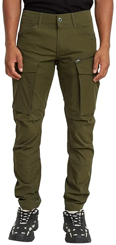 G-Star Homme Pantalon Rovic Zip 3D Regular Tapered, Vert (shadow olive D02190-D909-B230), 31W / 34L