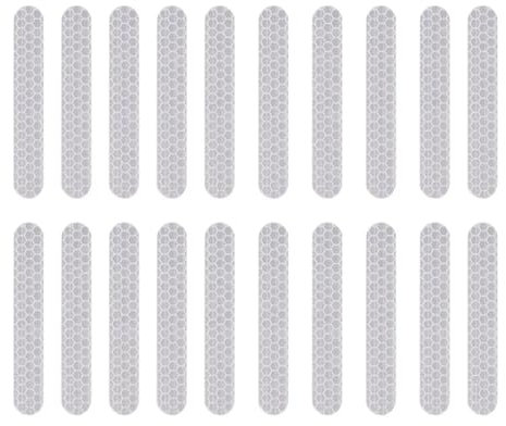 MUEOSI Reflektierende Aufkleber-Dekoration, for Ninebot, Max G30 G30D Elektroroller Nachtsicherheitswarnung PVC-Reflektor-Aufkleber-Zubehör Reflexstreifen(White Body Stickers)