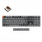 Keychron K5 Max Ultra-Slim Kabellos Mechanische Tastatur,109 Tasten DE-ISO Layout QMK/VIA Programmierbar Bluetooth 5.1/2.4GHz/Wired RGB Backlit Hot-swap Low Profile Brauner Switch