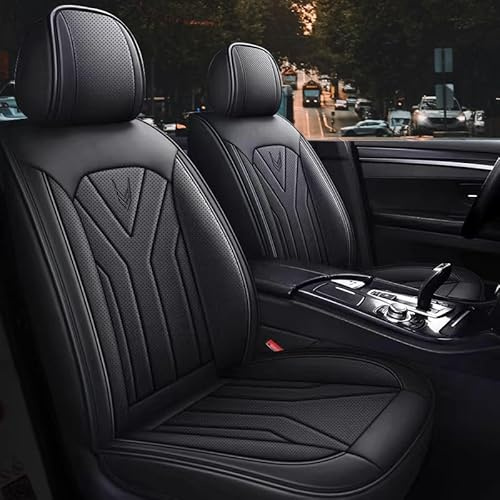 Chifeng Wasserdicht Autositzbezüge Komplettes Set, Universell Passend Für Dacia Duster Jogger Logan Logan Stepway Sandero Sandero Stepway, Komfortabel, Abrasionfest, Atmungsaktiv, Rot (Black)