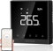 Wandthermostat Heizung Smart Fußbodenheizung WLAN Raumthermostat digital Über Smartphone Tuya Smart Life Amazon Alexa Google Home steuerbar Thermostat Fussbodenheizung Programmierbar (Schwarz)