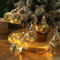Generico Stringa di lampadine natalizie a batteria, luci vintage per albero di Natale con graziosi ornamenti, stringa di globo da 1,2 m Lucine natalizie, per la decorazione natalizia della mensola