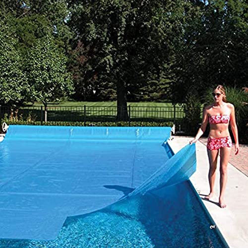 Cubierta solar para piscina, 4 x 5 m, 4 x 8 m, manta de calor de burbujas resistente para jacuzzi, spa, cubierta solar flotante utiliza luz solar para calentar la piscina