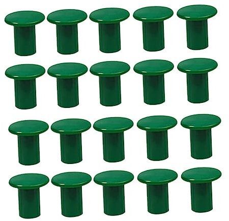 Sosoport 50 tappi per canne di bambù, durevoli, coperture protettive per canne da giardino, flessibili e resistenti alla corrosione, design leggero per una facile conservazione per uso in giardino