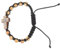 Holibanna Corda bracciale rosario Bracciale regolabile rosario per braccialetto di perline rosario crocifisso perla del rosario Delicato braccialetto rosario squisiti grani del rosario lega
