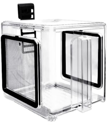 Zuchtbox Für Aquarium - Aufhängbares Aquarium Aufzuchtbecken,Acryl Trennwand Mit Zubehör Für Aufzucht Von Salzwassergarnelen, Guppys & Süßwasserfischen