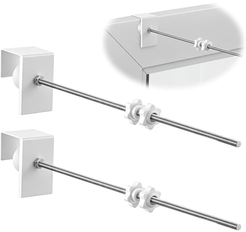 Enhon 2er Pack Fensterhaken Zum Einhängen Fensterhaken Für Deko Weihnachten | Verstellbares Metallmaterial, Kein Bohren und Kleben Nötig, Einfache Montage, Passend Für Alle Gängigen Fensterrahmen