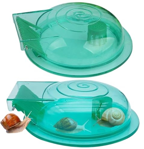 Schneckenfalle für Aquarium, 2 Stück, 6, 69 x 4, 84 x 1, 18, Kunststoff, Aquarium-Schneckenfalle-Entferner, Reinigungsmittel, leichtes, visuelle Planarien für Aquarien
