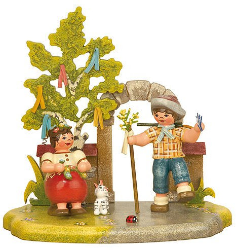 Kleine Figuren & Miniaturen Jahreszeit - Frühling - 13x12cm - Hubrig Volkskunst
