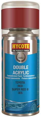 Hycote Compatible with Toyota - Double Acrylic Aerosol Spray Paint, Red, 150 ml