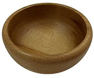 EFO Wooden Bowl 12 cm | Bowl for Fruit or Salad Made of Rustic Beechwood | Wooden Dish for Snacks, Serving or Decor | Ideal for Kitchen, Picnic, Dining or Gift Use | Natural Finish