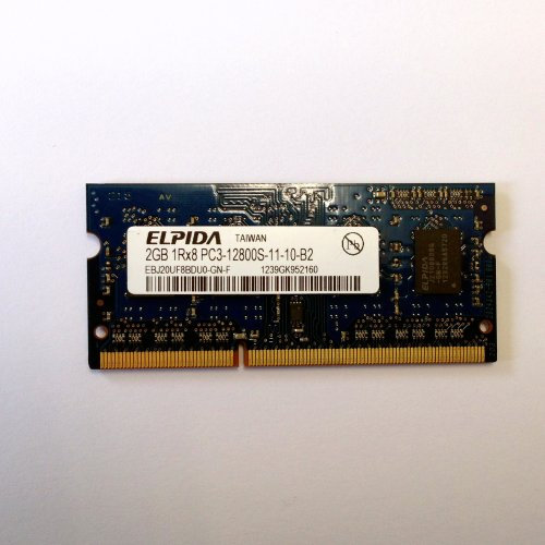 Elpida 2GB (1x 2GB) DDR3 (PC3 1600MHz C11 12800S) SO-DIMM 204-PIN for Apple and Notebook Memory RAM Memory