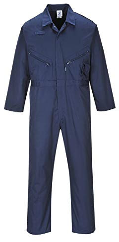 Portwest C813 Men's Liverpool Work Overalls Protective Boiler Suit Polycotton Coveralls Durable Workwear for Mechanics Warehouse Garages DIY Navy, 4X-Large