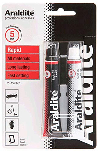 ARALDITE® ARA-400005 Araldite Rapid 2-Part Epoxy Adhesive Glue Tubes Opaque 2 x 15ml
