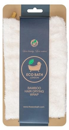 Eco Bath London Bamboo Hair Drying Wrap - Super Soft Quick Drying Hair Towel Wrap for Women, Soft Bamboo Head Towel for Drying Curly Hair