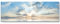Paul Sinus Art Leinwandbilder | Bilder Leinwand 150x50cm Wolken an blauem Himmel