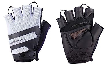 BBB Cycling Fahrrad Moutainbike Handschuhe Halbfinger Airroad Warm-Wetter Fingerlose, BBW-51, Weiss, L