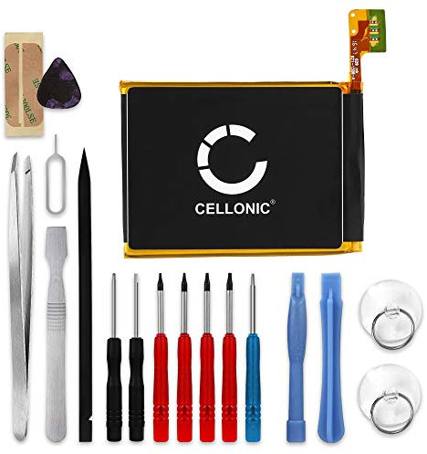 CELLONIC, Akku für mp3 Player kompatibel mit Apple iPod Touch 5 Gen. - A1509, 5 - A1421 (3.7V, 1000mAh) + Werkzeug-Set